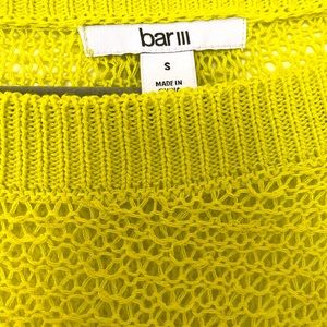 bar III crew neck sweater | size: small